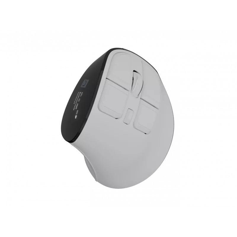 Mouse verticale wireless NATEC Euphoniе Pro Bluetooth 5.0, 4000 DPI, programmabile, silenzioso, bianco
