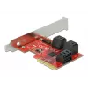 Scheda SATA PCI Express x4 DeLOCK 6 porte formato Low Profile