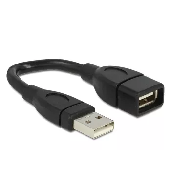 Cavo USB DeLOCK 15 cm USB 2.0 USB A nero