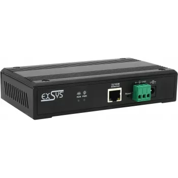 Server seriale Exsys EX-61004 — 4 porte RS232/422/485, alimentatore incluso