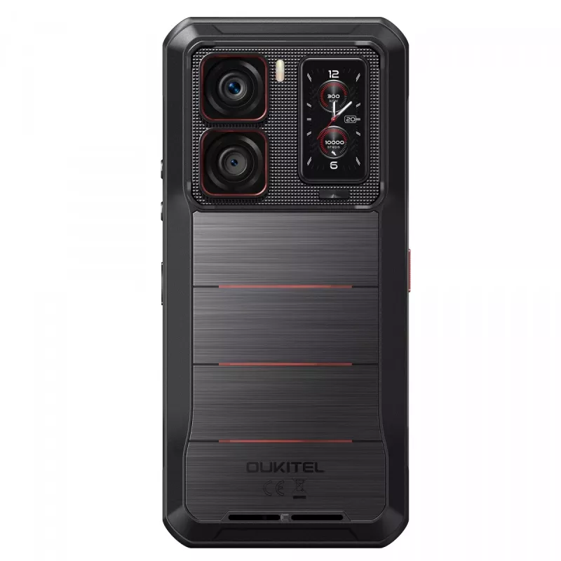 Oukitel WP300 smartphone 5G, 6,8 pollici, 12 GB di RAM, 512 GB, 16000 mAh, IP69K, Android 15, nero