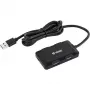 Yenkee YHB 4341BK hub USB 3.0 a 4 porte con ingresso di alimentazione Micro USB