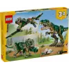 Giocattolo da costruzione LEGO Creator 3-in-1 kit T.Rex, 626 pezzi, 150 mm di altezza, età 9+