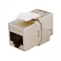 Jack Keystone Cat.6A schermato sottile, EQUIP 767223, senza attrezzi, RJ-45, piatto, argento, 8 pz.