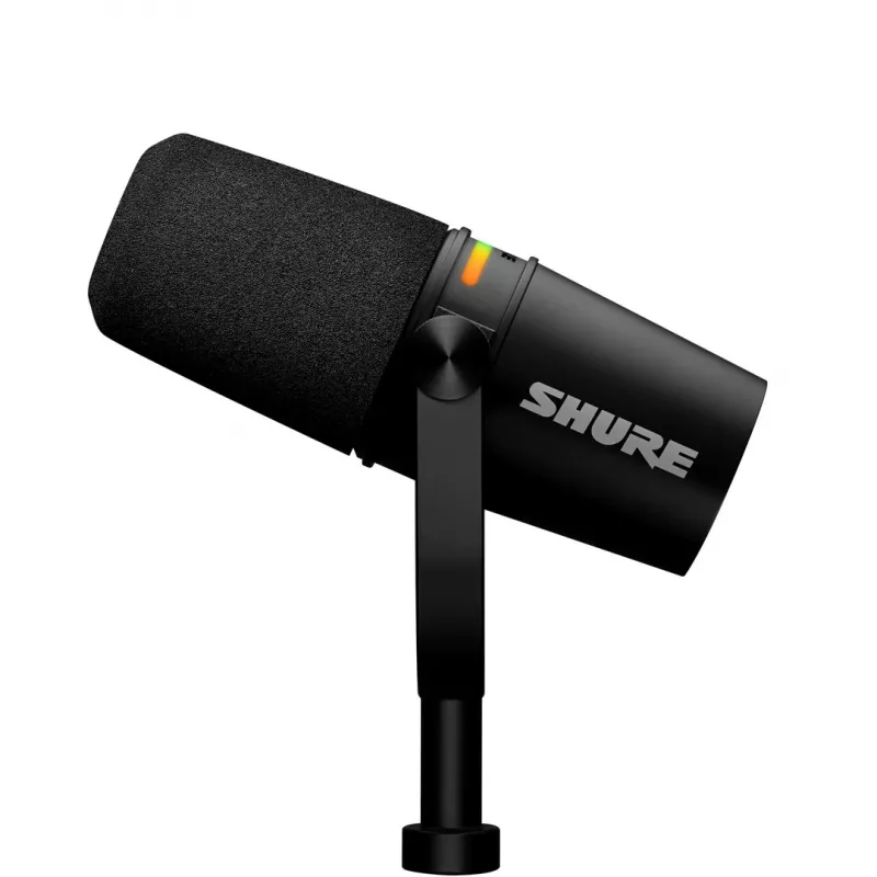 Shure MV7+-K - Microfono per parlato e canto con connessione XLR/USB-C, nero