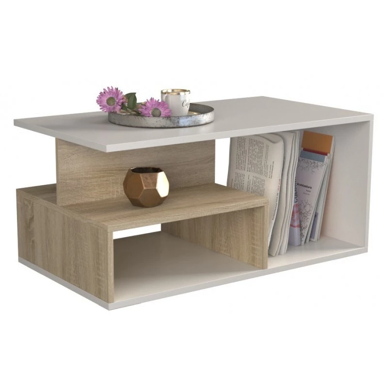 Topeshop PRIMA SON MIX Tavolino / Tavolino laterale / Tavolino d'angolo, forma libera, 1 gamba