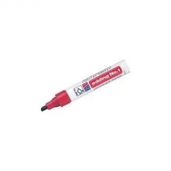 EDDING No.1 - rosso - punta a scalpello - alluminio - multi - 1 mm - 5 mm