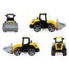 Bulldozer giocattolo Lena Truxx 2 Open Box 04512, veicolo da costruzione in plastica, giocattolo da spinta, formato compatto