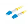 LANBERG FO-LULU-SD11-0010-YE cavo patch in fibra ottica, SM da LC/UPC a LC/UPC duplex, G.657.A1, 1 m, giallo