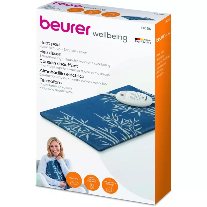 Beurer HK 35 cuscino termico elettrico, 40 x 30 cm, 100 W