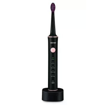 Spazzolino da denti elettrico ZELMER ZTB2010K nero, ricaricabile, design compatto