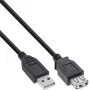 Prolunga USB 2.0 InLine B-34610B connettore maschio USB-A su connettore femmina, nero, confezione da 100