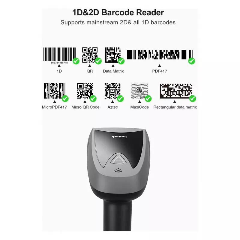 Lettore di codici a barre Inateck 52 nero [BCST-52_black]