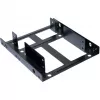 Staffa di montaggio ultron interna 2x2.5 SSD/HDD metallo nero (377215)