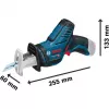 Bosch GSA 12V-14 Professional sega a gattuccio a batteria, 12 V, senza batteria, blu/nero