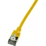 LogiLink cavo di rete slim U/FTP 3 m Cat6a U/FTP (STP) giallo (CQ9067S)