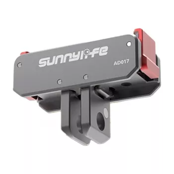 Adattatore girevole magnetico 180° Sunnylife AD017 per action camera, rotazione 180°