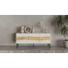 Mobile TV Cama INSERTO 3D 143.5x40x61.5 cashmere + LED