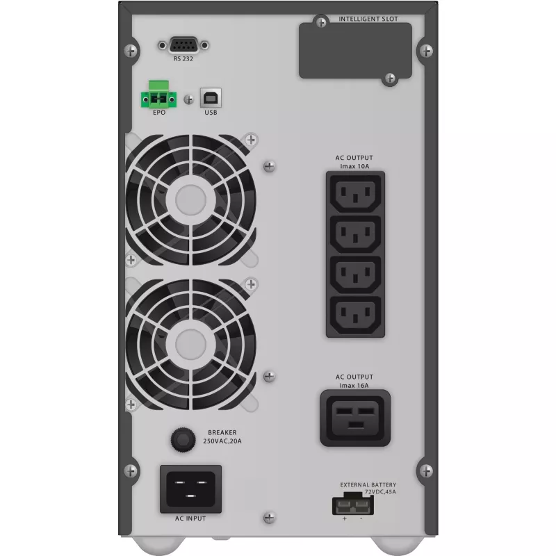 PowerWalker VFI 3000 TGB doppia conversione (online) 3 kVA 2700 W 5 uscite AC