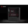 Case PC SAVIO Noctis Flow RGB — Cube, ATX/Mini-ITX, 3x ventole frontali da 120 mm, pannello laterale in vetro temperato, GPU max 35 cm