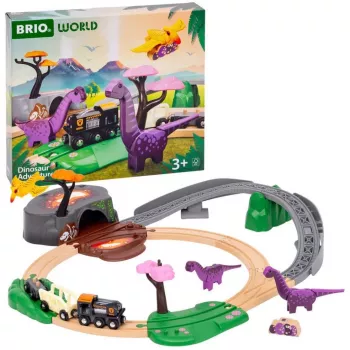 Brio World Set avventura dinosauri, binario