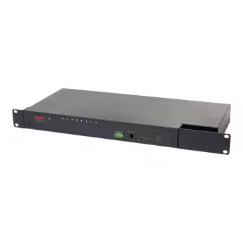 Switch KVM APC KVM0108A, 8 porte PS/2 VGA, rack 1U, 1600x1200, nero