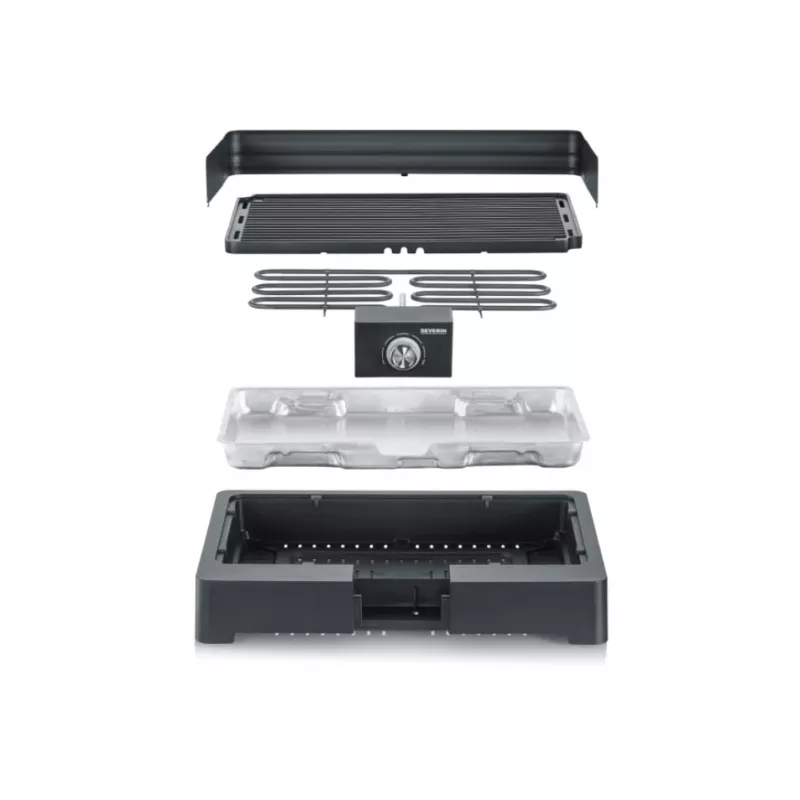 Severin PG8567 Barbecue & Grill da tavolo elettrico nero 2200 W (PG8567)