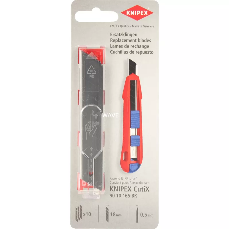 Knipex CutiX lame di ricambio 90 10 165 E02, 10 pz.