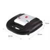ELDOM tostiera RUDDY, 750 W, piastre in granito
