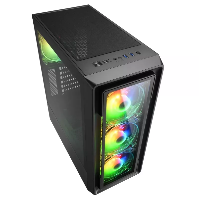 Case PC Sharkoon TK4 RGB Midi Tower nero