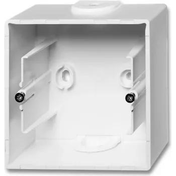 Canalina portacavi Busch-Jaeger 2CKA001799A0897, bianco, 80×43×80 mm
