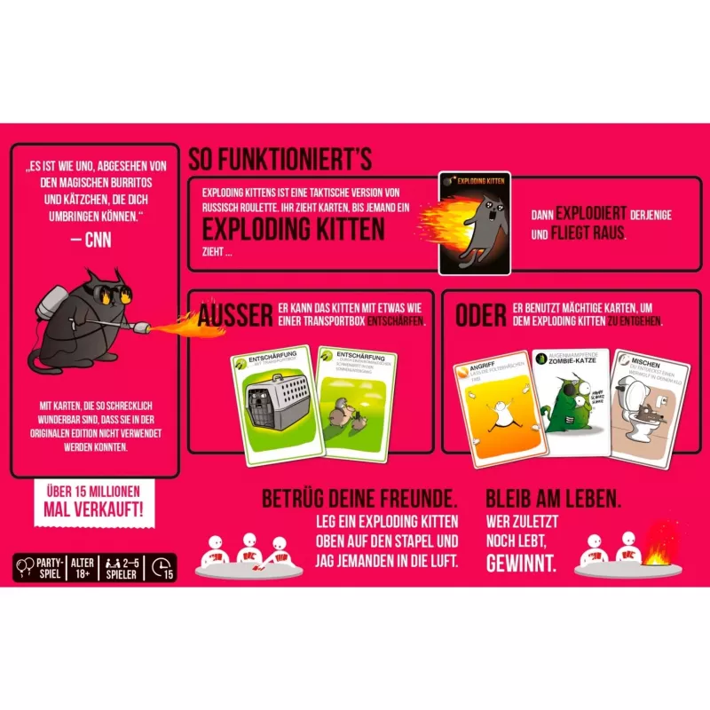 Exploding Kittens - NSFW-Edition, gioco di carte