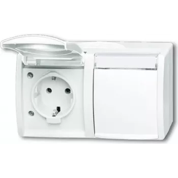Busch Jaeger 2084-0-0715 presa CEE 7/3 bianco (2084-0-0715)