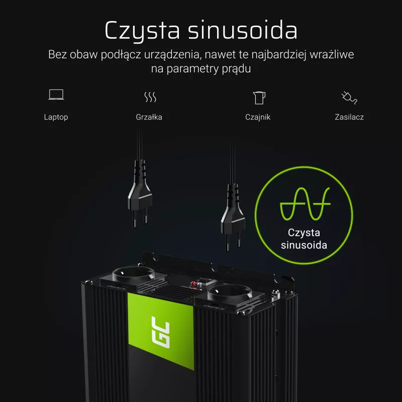Green Cell INV11 convertitore di tensione auto 2000 W nero