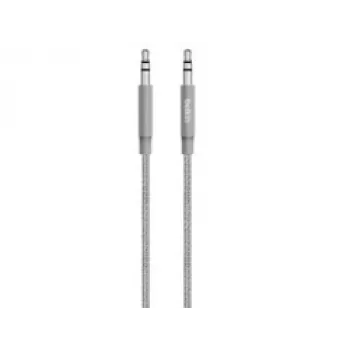 Cavo Linksys Belkin MIXIT Aux - cavo audio - mini jack stereo 3,5 mm (M) - mini jack stereo 3,5 mm (M) - 1,22 m - grigio (AV10164BT04-GRY)