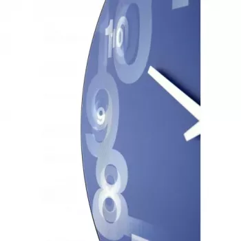 NeXtime orologio 3077bl 3D, Ø39,5 cm, da parete, blu/bianco