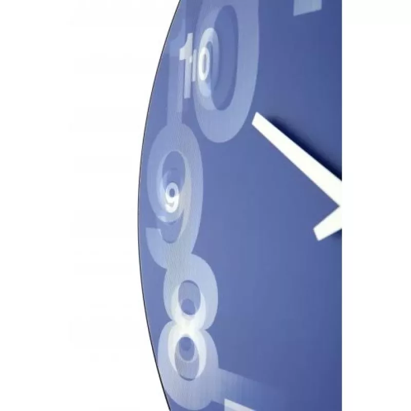 NeXtime orologio 3077bl 3D, Ø39,5 cm, da parete, blu/bianco