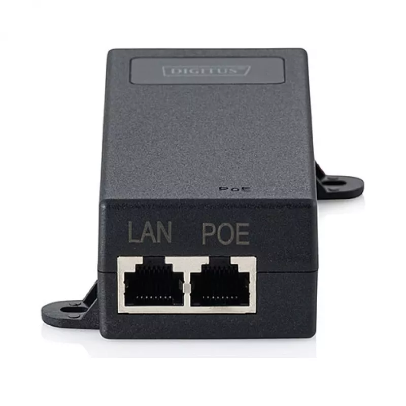 Injector PoE++ DIGITUS DN-95104-1 — Gigabit Ethernet 802.3bt, 60 W, 55 V, 100 m, nero