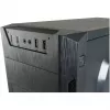 LC Power Classic 7040B - MDT - ATX - senza alimentatore - nero, alluminio spazzolato / nero - USB/audio
