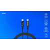 Savio CL-174 cavo USB-C - USB-C, 100 W, Power Delivery/Quick Charge, display digitale, 1 m, verde