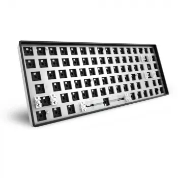 Sharkoon SKILLER SGK50 S3 Barebone tastiera da gaming - tastiera da gaming completamente personalizzabile con layout 75%, Hot-Swap, illuminazione RGB, layout QWERTZ