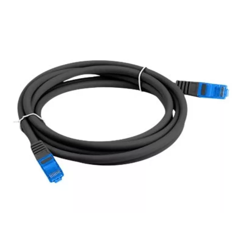 LANBERG cavo patch S/FTP CAT.6A 2M nero LSZH