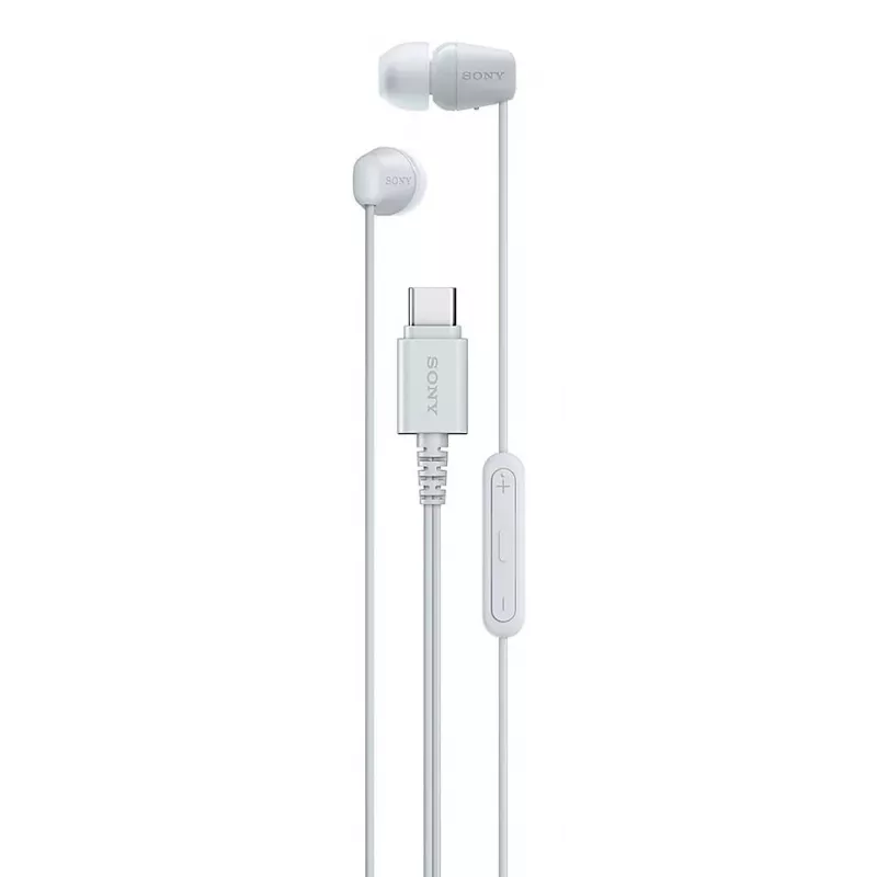Sony IER-EX15C Cuffie con filo In-Ear Chiamate/Musica USB Type-C Bianco