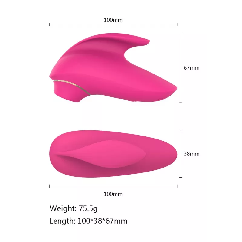 Massaggiatore clitorideo Erolab Dolphin VVS01r rosa — compatto stimolatore personale, ricaricabile USB
