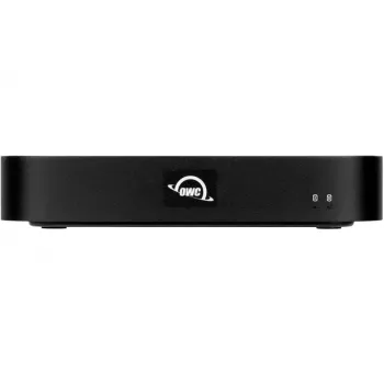 OWC miniStack STX Thunderbolt 4 case per storage impilabile con hub, 2 alloggiamenti (SATA + NVMe), nero