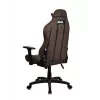 Sedia gaming Arozzi Torretta SuperSoft – ergonomica marrone, design di supporto