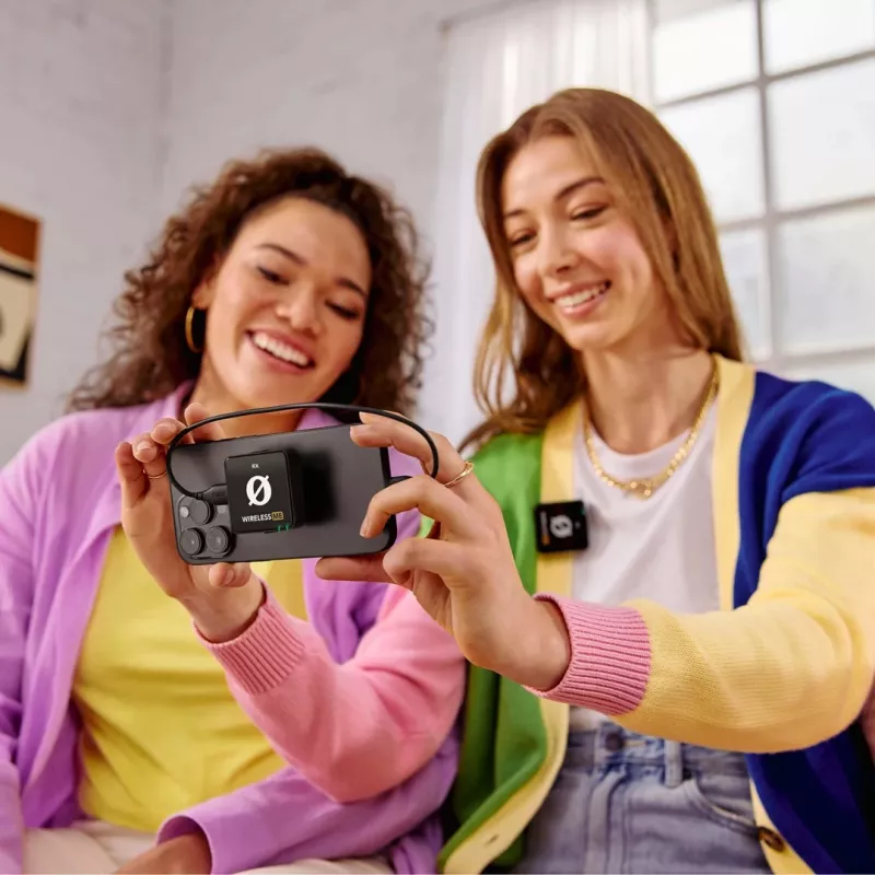 WIME RODE WIRELESS ME Sistema microfonico wireless dual-channel per vlogger e podcaster