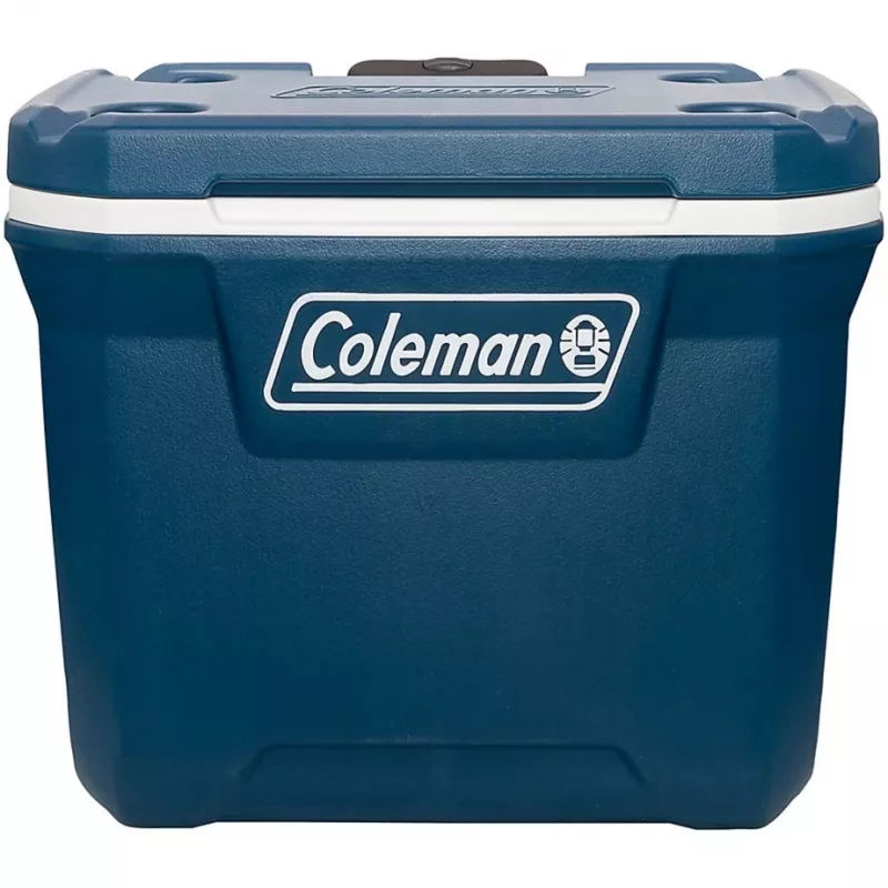 Coleman 50QT Xtreme borsa termica con ruote, blu, plastica, poliuretano (PU), nero, 47 l, 113 kg