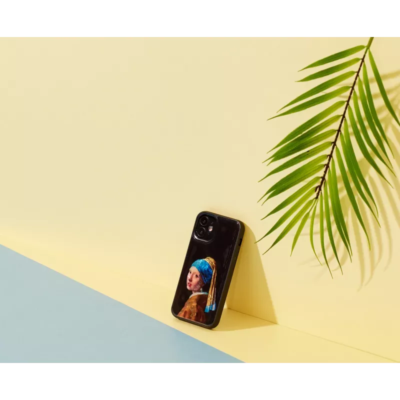 Custodia iKins per Apple iPhone 12 mini – design: La ragazza con l'orecchino di perla