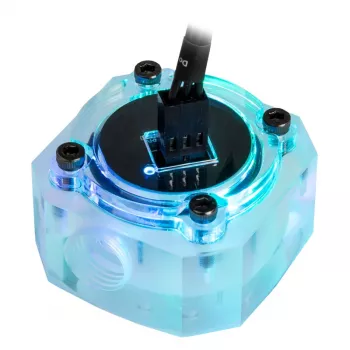 Flussimetro Barrow SLFV1-RGB ARGB acrilico inline per circuiti di raffreddamento a liquido personalizzati